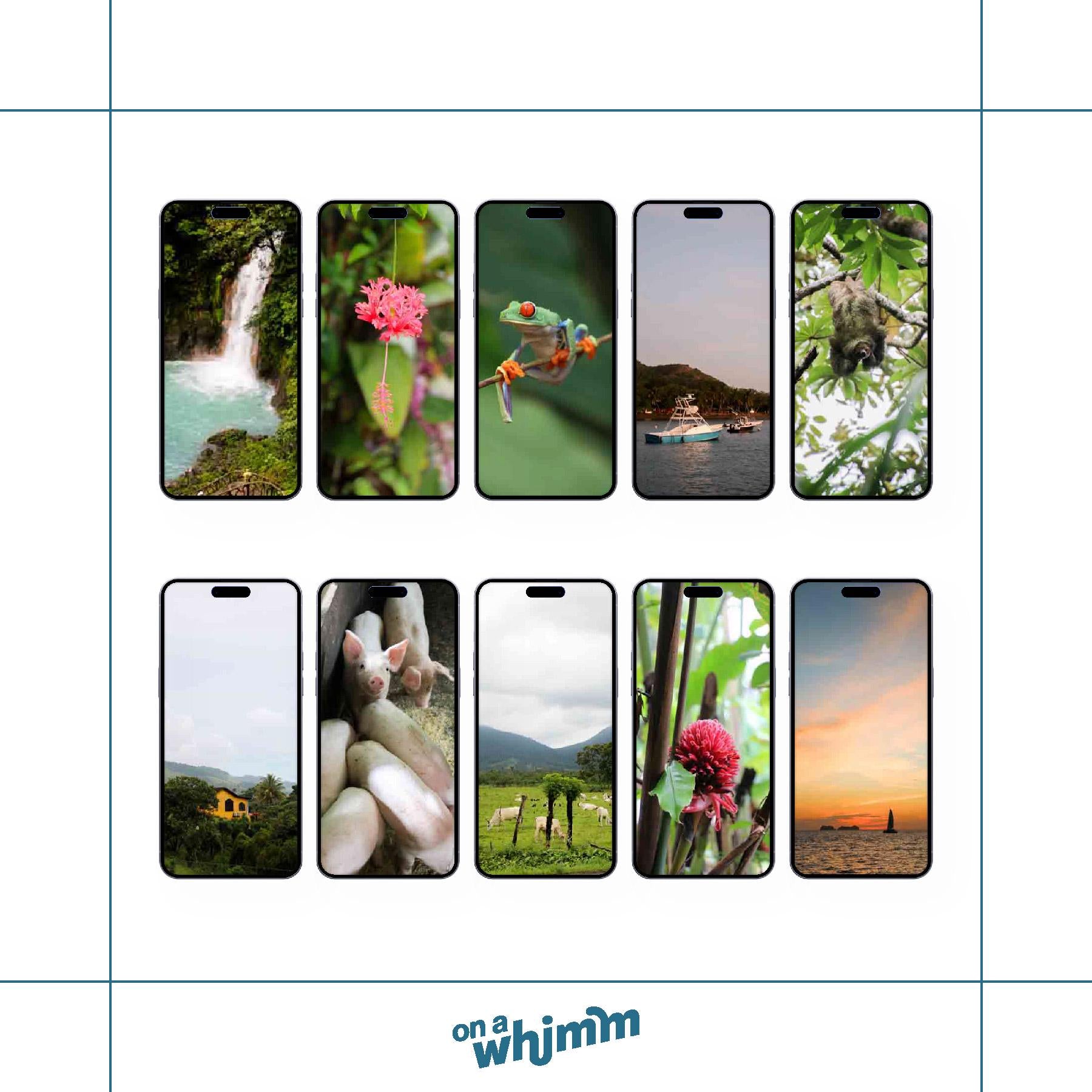Phone Screensavers - Costa Rica Bundle Pack - Digital Download