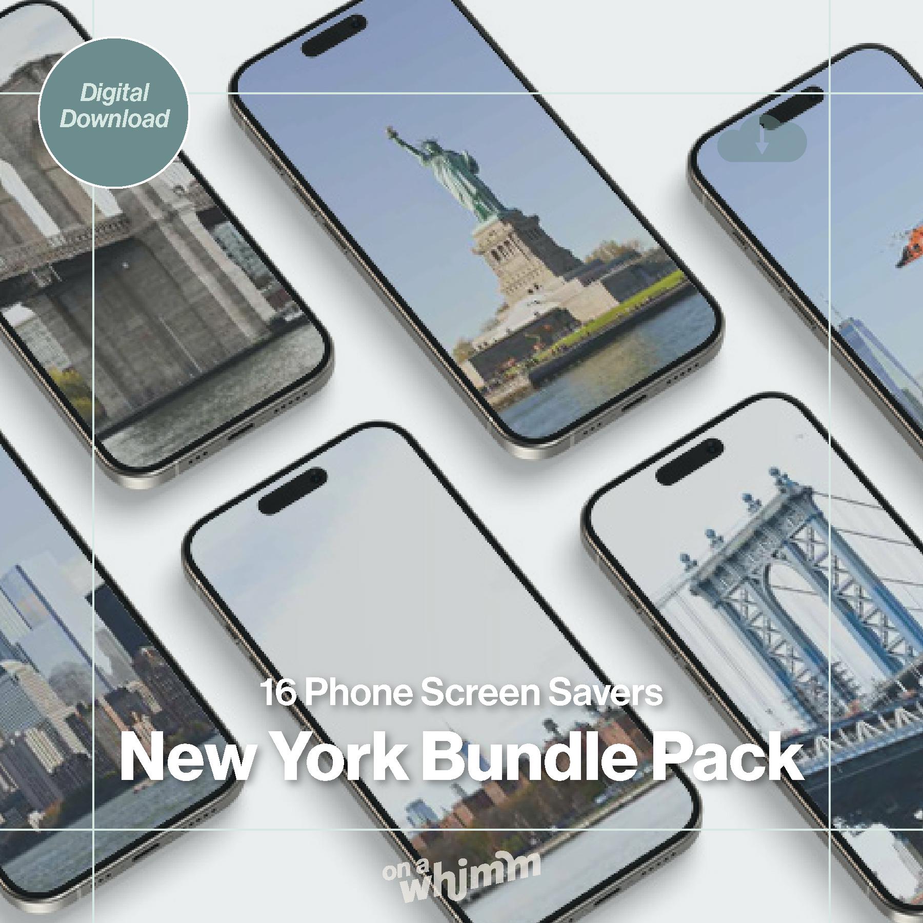 Phone Screensavers - New York City Bundle Pack - Digital Download