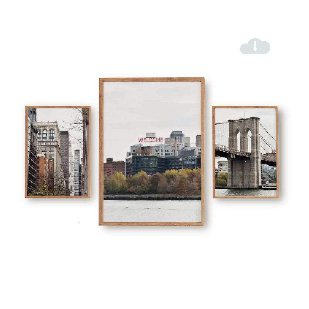 Set of 3 Travel Prints - Welcome to New York - Digital Download