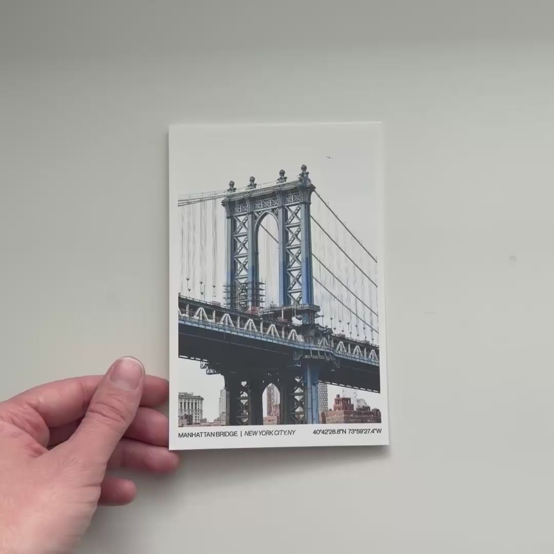 Manhattan Bridge | New York City - Post Card