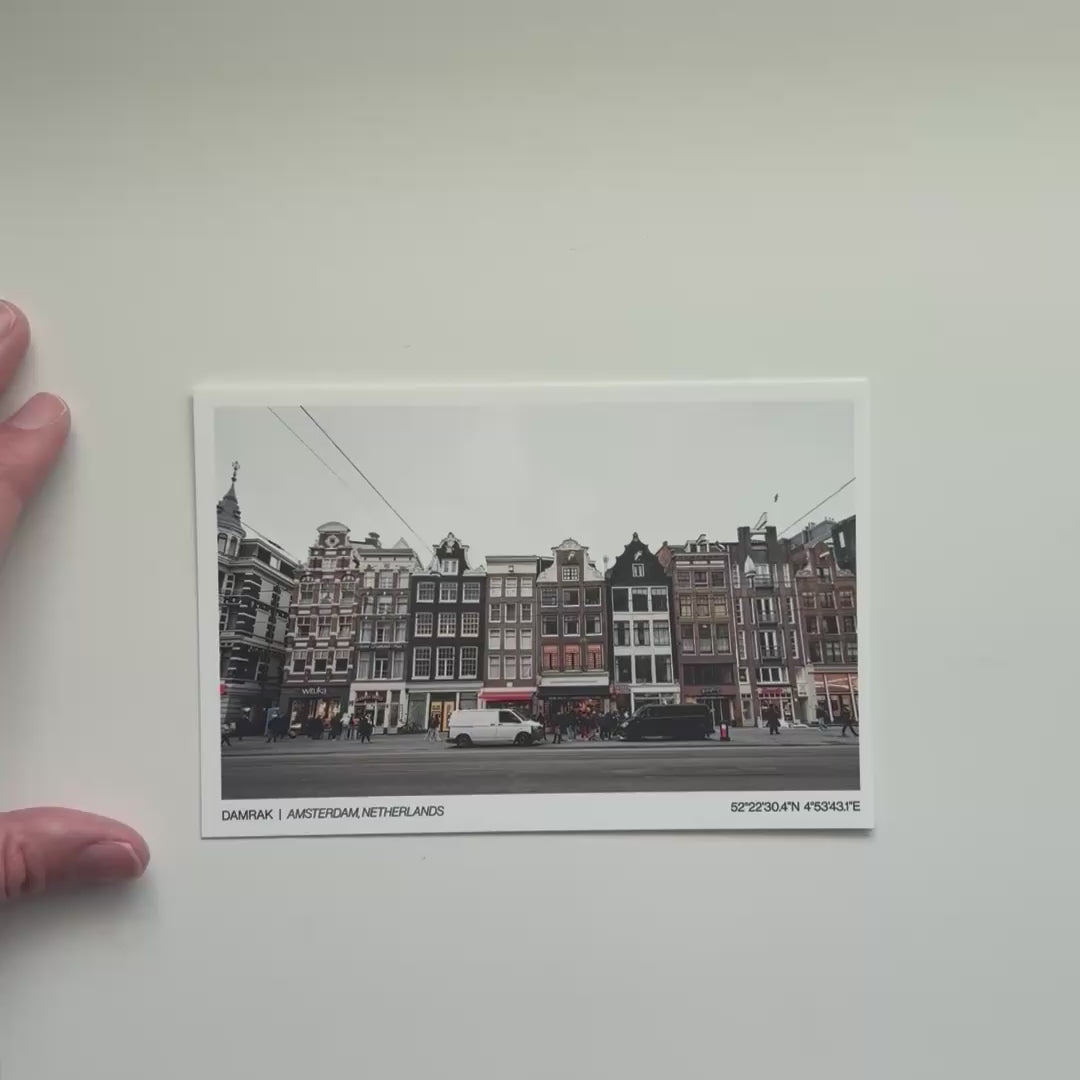 Damrak, Amsterdam - Post Card
